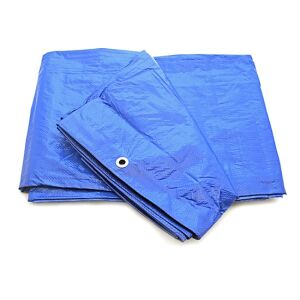 Kék polietilén takaróponyva 6x10m, vízálló - JKH