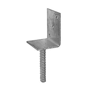 Oszloptalp "L" betonozható 80 x 60 x 100 / 4 mm horganyzott 3217515 131712030 - JKH