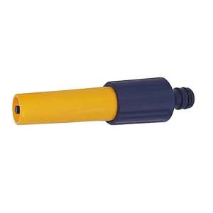Yellow and blue adjustable nozzle for garden hose - Sprinkler Head