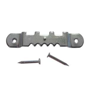 40 mm-es képkeretakasztó két szeggel, horganyzott, képek és keretek felakasztásához - JKH