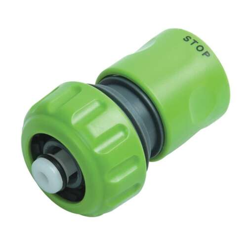 3/4 Zoll Schnellkupplungsschlauchverbinder mit Absperrventil, grün, Daye DY8030