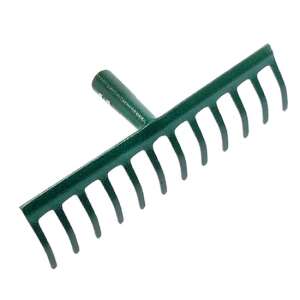 Gereblye 12 fogú nyél nélkül 6116124 zöld gereblye - Kerti szerszám