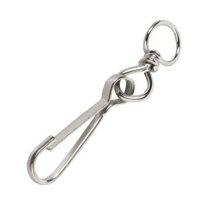 Simplex Karabiner + Forgókapcsos Klipsz - Nikkelezett - 40 mm 131714296 - JKH