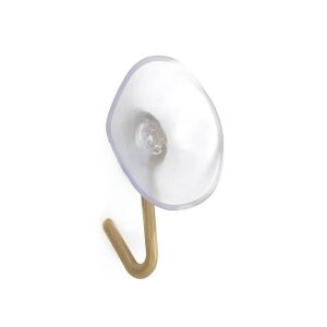 Fogas bézs műanyag vákuumos akasztó 40mm, ferde nézet - JKH