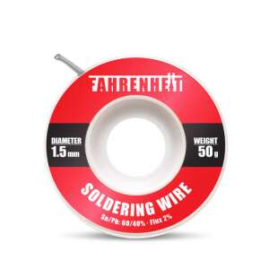 Fahrenheit 1.5mm diameter 50g soldering wire, 60/40 Sn/Pb, 2% flux - Tool accessories