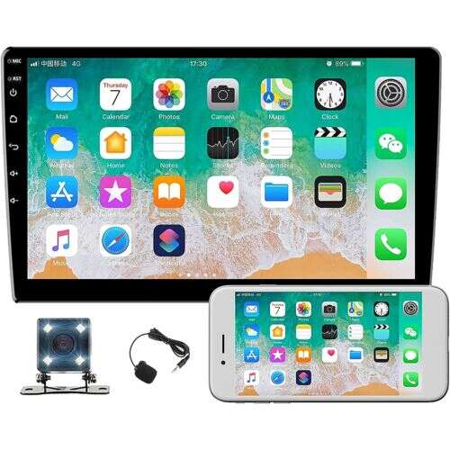 10-palcový Android autorádio s GPS navigáciou, Bluetooth, WiFi a spätnou kamerou