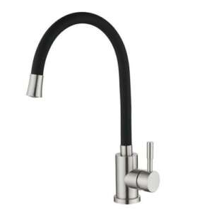 Oupu Szabadon Forgatható Konyhai Mosogató Csaptelep Fekete 80480