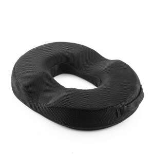 Ergonomiczna poduszka do siedzenia InnovaGoods Charnut, czarna, widok pod kątem - Poduszka poprawiająca przyczepność