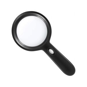 LED lupa, 10-30x zväčšenie, 8cm šošovka, čierny rám - Lupy