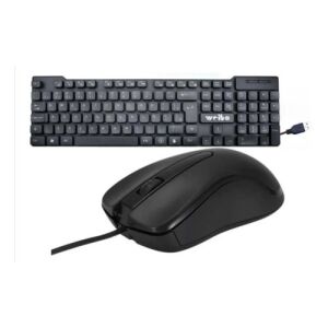 WEIBO wired keyboard and mouse set, top view - Keyboard