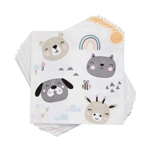 APRÈS állatmintás papírszalvéta, 20 darab, 33 x 33 cm