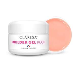 Claresa Builder Gel Rose 25g, gel roz pentru construcția unghiilor, gel monofazic, pentru întărirea unghiilor naturale și construirea unghiilor lungi - Unghii artificiale cu gel