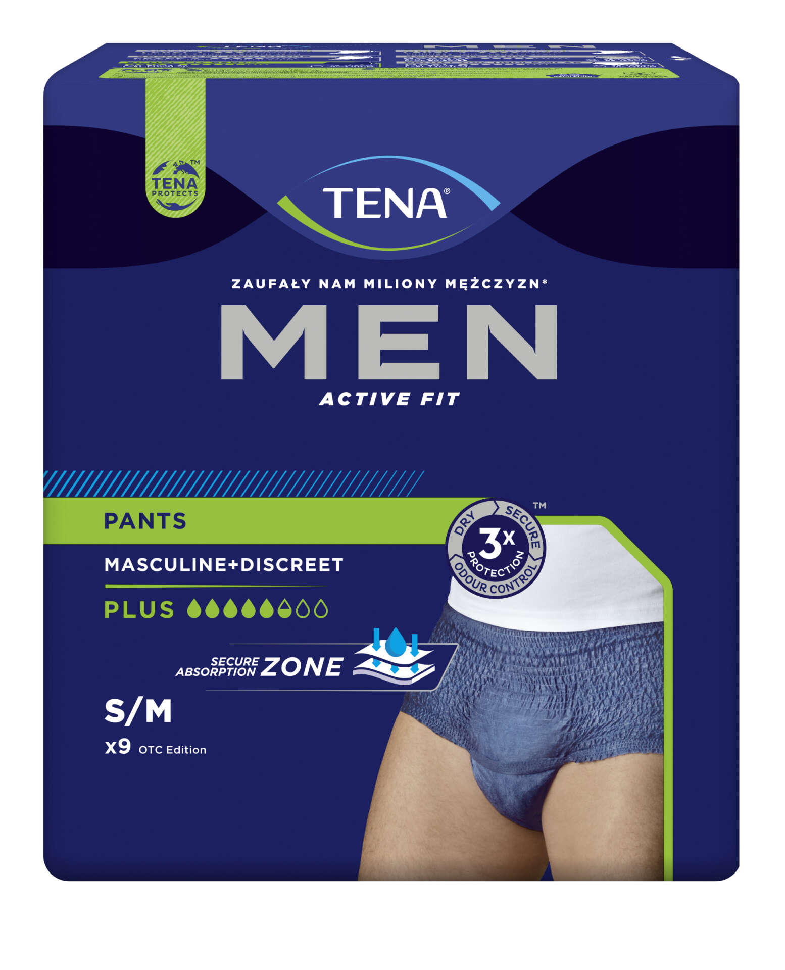 E-shop Tena Men Active Fit Pants Plus Inkontinencia-spodná bielizeň S/M...