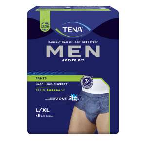 Tena Men Active Fit Pants Plus Incontinență lenjerie de corp L/XL 8pcs #dark blue 48769497 ÎProduse de ingrijire la domiciliu