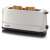 Severin AT 2232 toaster, white, with two slices of toasted bread
