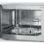 Interior of Severin MW7751 microwave with turntable and grill rack