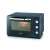 Severin TO2073 Mini Oven, black, 60L capacity, 2200W, with rotisserie, cooking a whole chicken