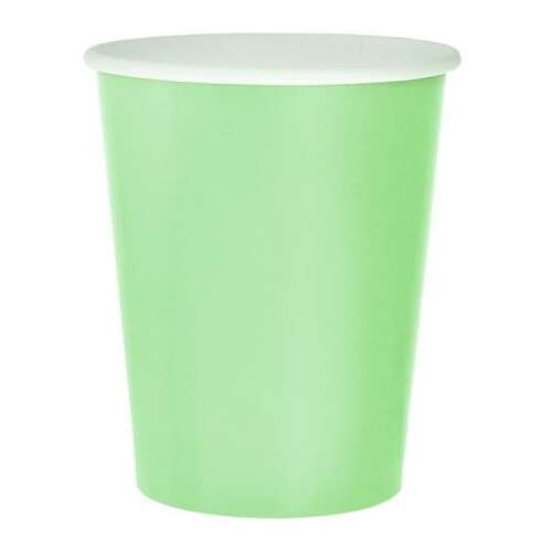 Green Solid Mint Pappbecher 14 Stück 270 ml 50301481