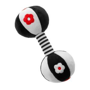 Akuku Baba Súlyzó Csörgő - Fekete-Fehér