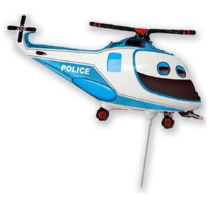 Police Helicopter Blue helikopter fólia lufi 36cm 50285836 