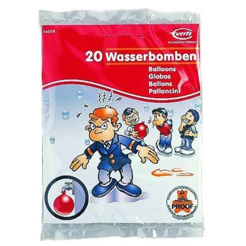 20 Wasserbomben, rote Wasserbomben, Wasserbombenkampf, Sommerspaß, Kinderspielzeug, Outdoorspiele, Partyzubehör