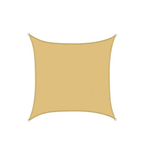 Beige square sun sail, 3.6m, shade sail, patio shade, garden shade, outdoor shade