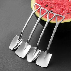 Funny Shovel Shaped Spoons (4 pcs) Silver 133690684 - Spoon