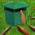 Green plastic slug trap with slugs, slug trap for garden, snail trap for garden