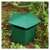 Green plastic slug trap in garden, slug trap for garden, snail trap for garden