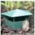 Green plastic slug trap with slug, slug trap for garden, snail trap for garden