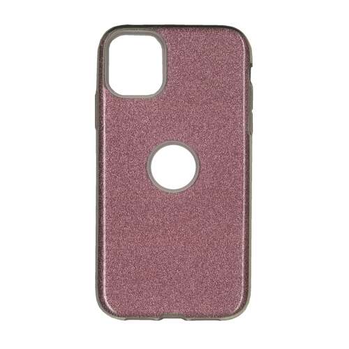 Forcell Shining tok iPhone 11 Pro Max-hoz, rózsaszín csillogó telefontok - Forcell