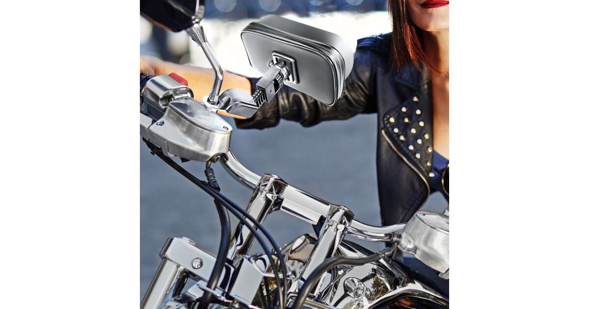 Motoros tartó: Univerzális visszapillantó tükörre szerelhető ...