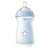 Chicco NaturalFeeling 330 ml Babyflasche mit schnell fließendem Sauger, blaues und weißes Design mit Sternenmuster