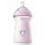 Chicco NaturalFeeling Babyflasche 330 ml mit schnell fließendem Sauger, rosa mit Herzdesign