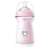 Chicco NaturalFeeling Babyflasche 330 ml mit schnell fließendem Sauger, rosa mit Herzdesign