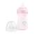 Chicco NaturalFeeling Babyflasche 330 ml mit schnell fließendem Sauger, rosa mit Herzdesign, mit Deckel