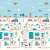 Asalvo XXL foldable play mat, double-sided, with city and animal designs, close-up of one side