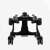 Asalvo FORMA1 3 in 1 Baby Walker, black, rear view, with wheels, adjustable height