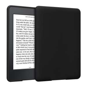 Tablettok Amazon Kindle Paperwhite 4 (2018/2019/2020) - E-Könyv / E-Book olvasó, fekete szilikon hátlap tok 48897695 
