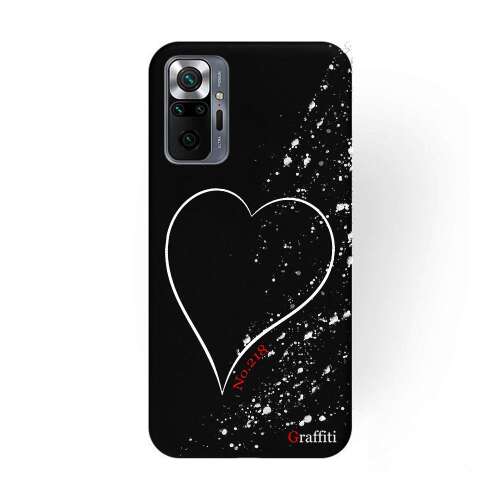 Graffiti Xiaomi Redmi Note 10 Pro / Note 10 Pro Max telefontok szív mintával - Telefon