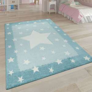 Csillagmintás kék szőnyeg, 140×200-as méretben 48944518 
