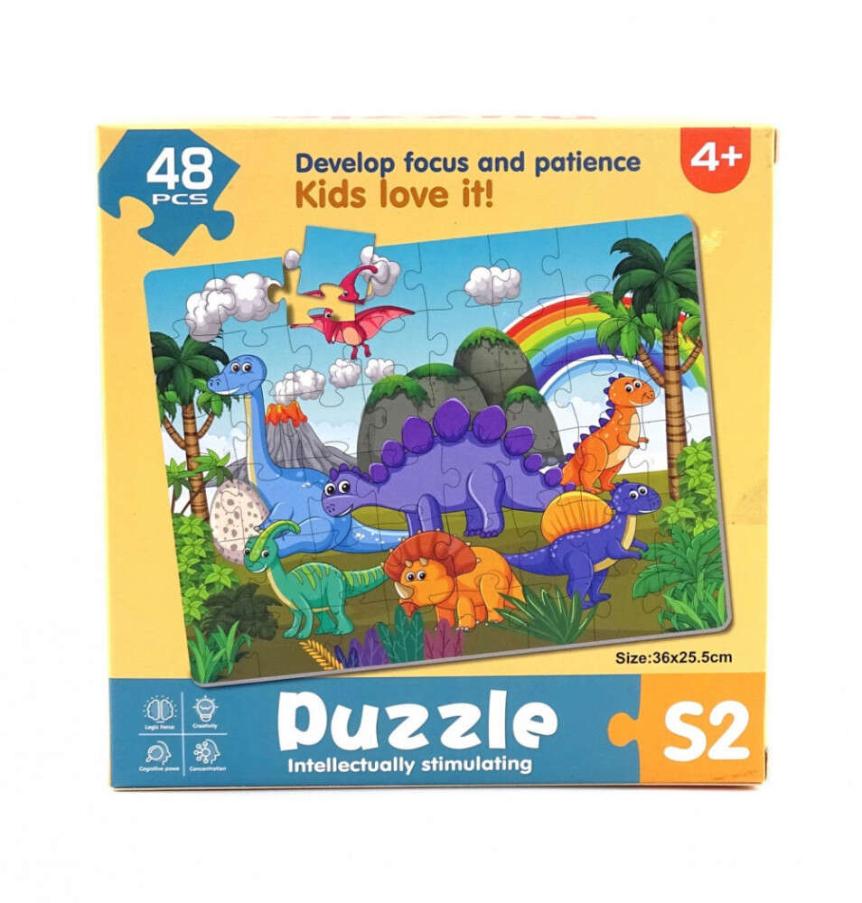 48 darabos puzzle csomag - Dinós - 45823