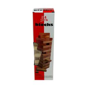 Fa torony szett dobozban - ügyességi játék - 54 darabos - 48822 48975513 