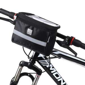 Biciklis tartó: Wozinsky WBB12BK - bicikli kormánytáska, telefontartóval fekete, 2L 49010260 