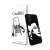 Graffiti iPhone 11 Pro Max telefontok fekete-fehér maszkos mintával