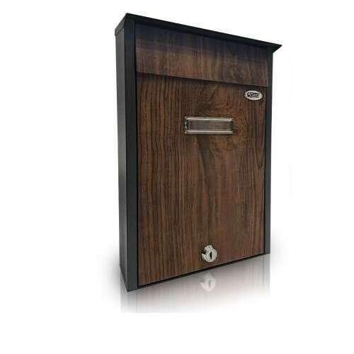 Posta I. Briefkasten Schwarz-Walnuss 76704484