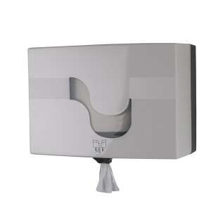 Dispenser de hârtie igienică Celtex Megamini Midi Easy Pull, ABS alb, pentru role de hârtie igienică cu diametrul de 19 cm - Dozatoare de hârtie igienică