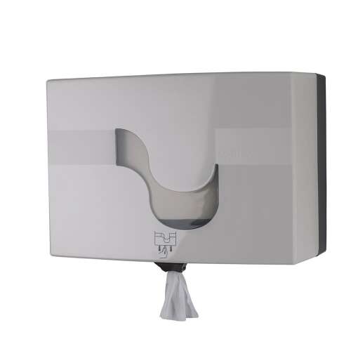 Celtex Megamini Midi Easy Pull dozownik do papieru toaletowego, biały ABS, do rolek papieru toaletowego o średnicy 19 cm