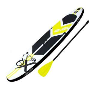 XQMAX SUP felfújható állószörf, lime szín, 305x71x10cm, állítható evezővel - SUP & Paddleboard