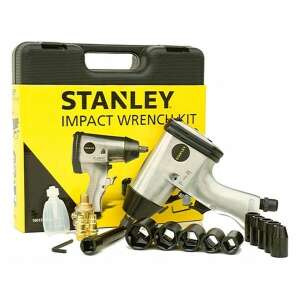 STANLEY 1/2 Zoll Druckluft-Schlagschrauber-Set mit Steckschlüsseln und Zubehör - Druckluft-Schlagschrauber